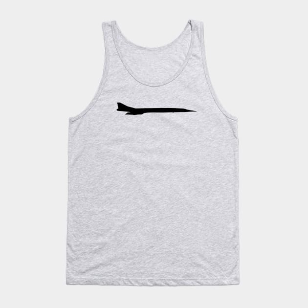 Boom Overture - Future Supersonic Jet Airliner Tank Top by Vidision Avgeek